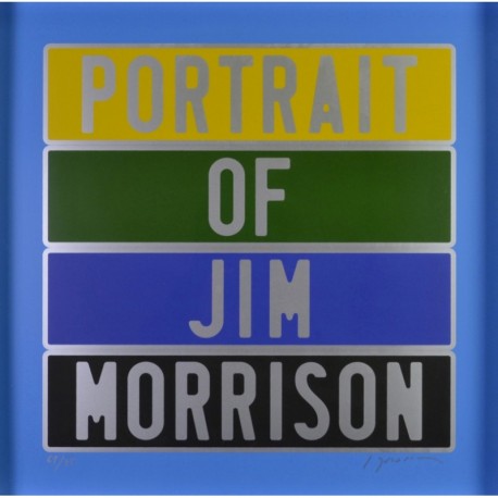 Portrait of JIM MORRISON - DUCORROY Joël (1955- ) - Sérigraphie