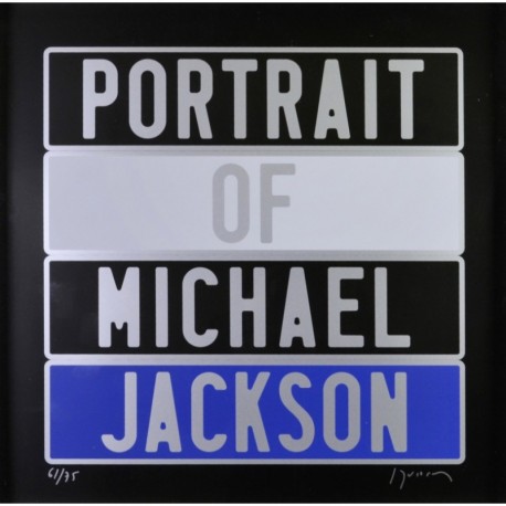 PORTRAIT DE MICHAEL JACKSON - DUCORROY Joël (1955- ) - Sérigraphie