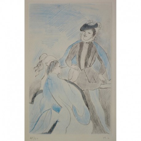 LE COURTISAN - LAURENCIN Marie (1883 - 1956) - Gravure