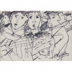 GROUPE D AMIS LEVIER Charles 1920 2003 Dessin