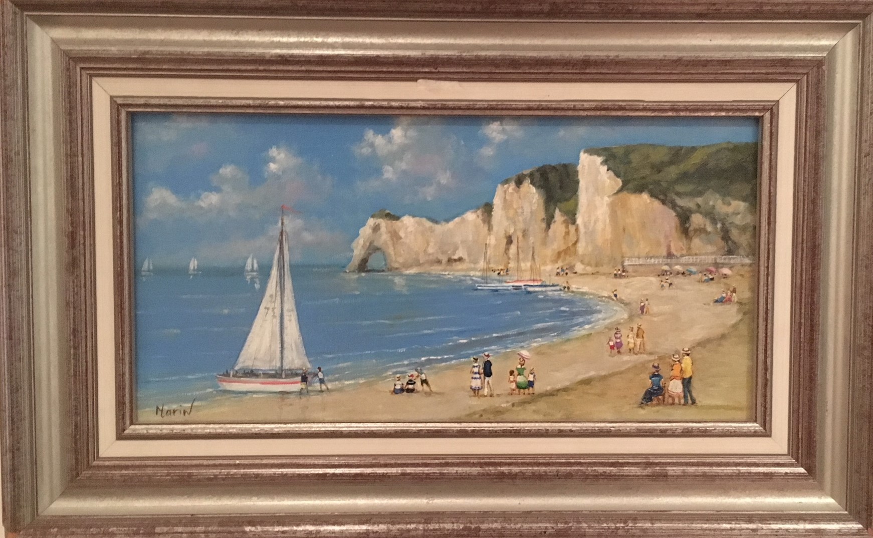 ETRETAT - MARIN Gerald (1975-) - Huile sur toile