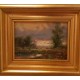 PAYSAGE AU LEVER DU JOUR - HENOIR Marcel (XX ème siècle) - Huile sur toile