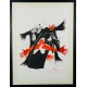 L OISEAU NOIR - REBEYROLLE Paul (1926 - 2005) - Lithographie