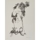 COUPLE ENLACE - COMMERE Yves (1920 - 1986) - Lithographie