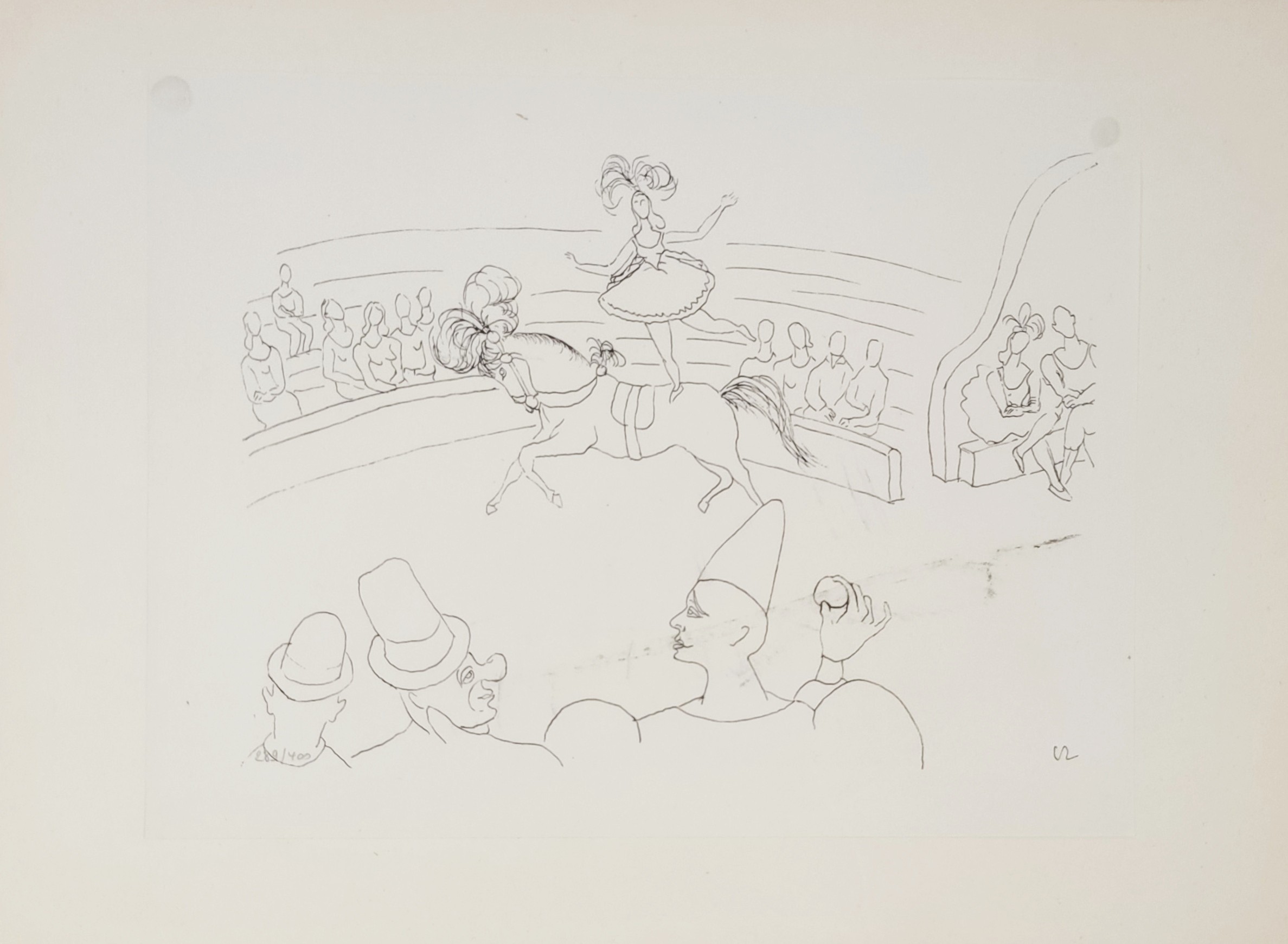 LE CIRQUE - ZENDEL Gabriel (d'après) (1906 - 1980) - Lithographie