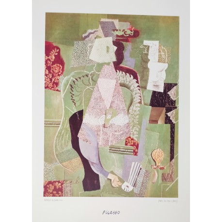 PORTRAIT DE JEUNE FILLE - PICASSO Pablo (d'aprés) (1881 - 1973) - Print