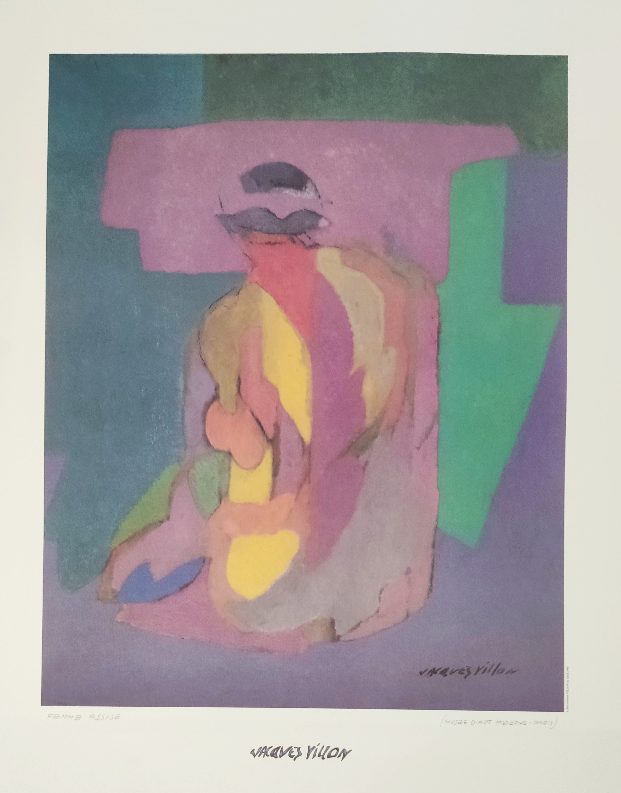 FEMME ASSISE - VILLON Jacques (1875 - 1963) - Lithographie