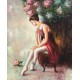 DANSEUSE AU REPOS - MARY Jan (1968- ) - Huile sur panneau