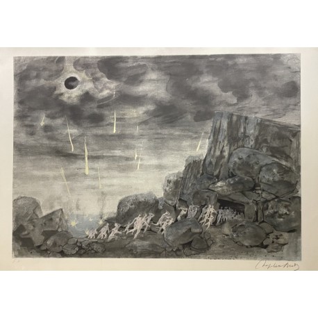 PLUIES DE METEORITES - CHAPELAIN-MIDY Roger (1904-1992) - Lithographie