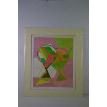 COMPOSITION AUX BALLONS - VILLON Jacques (1875-1963) - Lithographie