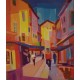 RUELLE A BANDOL - ORTEGA Aurélien (1926 -2014) - Granolithographie