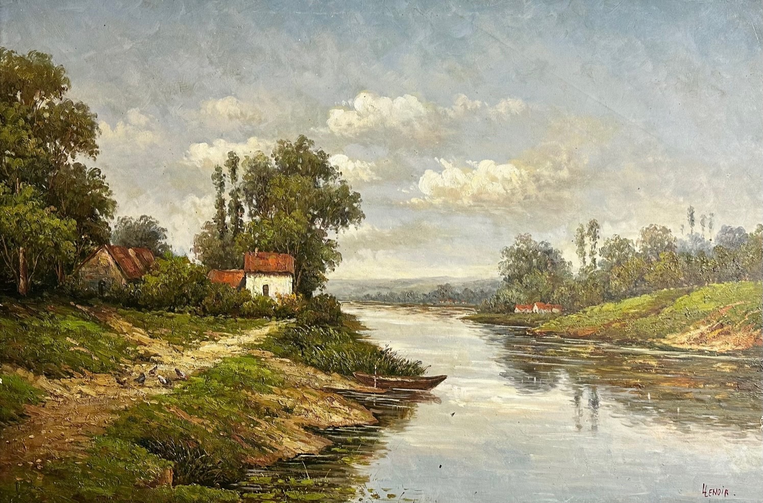 PAYSAGE À LA BARQUE