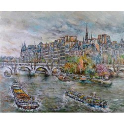 PARIS, LA SEINE, LE PONT NEUF L ILE DE LA CITE