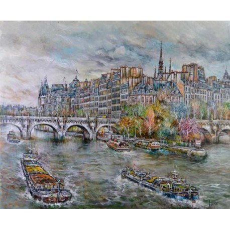 PARIS, LA SEINE, LE PONT NEUF L ILE DE LA CITE