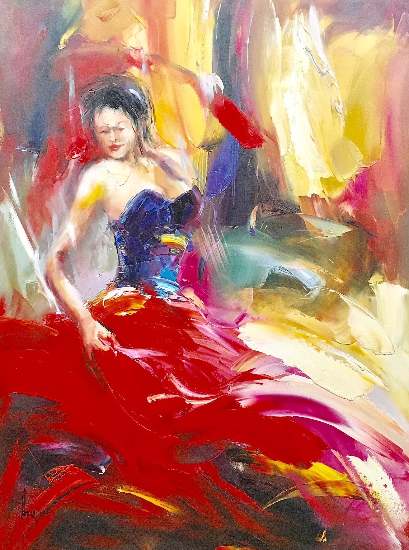 DANSEUSE EN ROUGE